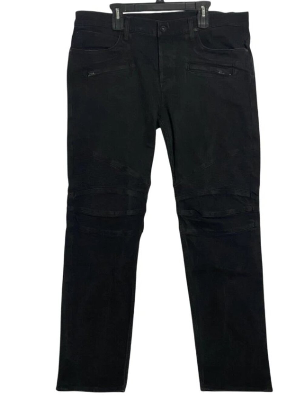Hudson The Blinder Biker Mens Black Cotton Denim Jeans Pants Size 40 34 M406DSB